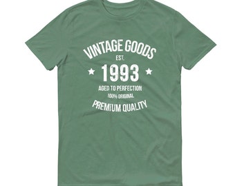 Produits vintage Vieillis à la perfection / T-shirt biologique / 30e anniversaire / 30e / anniversaire étape / T-shirt d’anniversaire unisexe / T-shirt d’anniversaire