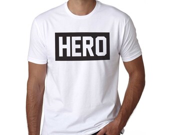 Hero Slogan Tshirt, Father's Day, Boyfriend / New Dad /dad gift/ fiance/ Mens gift