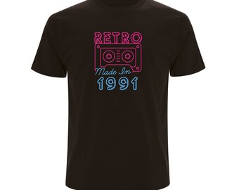 Retro // Cassette // Milestone Birthday // 30th // 40th // 50th // 60th // Womens Birthday T-shirt // Birthday tshirt // Gifts for her