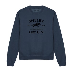 Shelby Gin Company Sweatshirt Inspired by Peaky Blinders, Shelby Gin Peaky Blinders, Shelby Co Birmingham, Unisex Jumper, Mens Sweater Airforce Blue