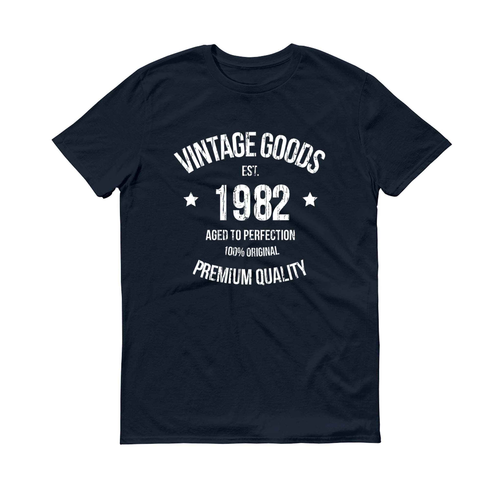 Clothing Gender-Neutral Adult Clothing Tops & Tees T-shirts 40th Birthday Gifts For Dad 40th Birthday T Shirt 40th Gift Vintage 1982 Aged To Perfection Mens Organic TShirt 