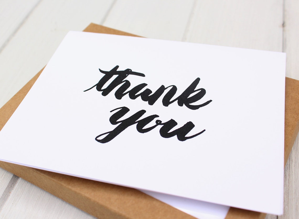 Handlettered Notecards [various Styles] - Etsy