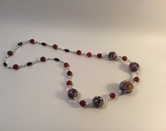Fields of Grain Line, Beaded Necklace,
