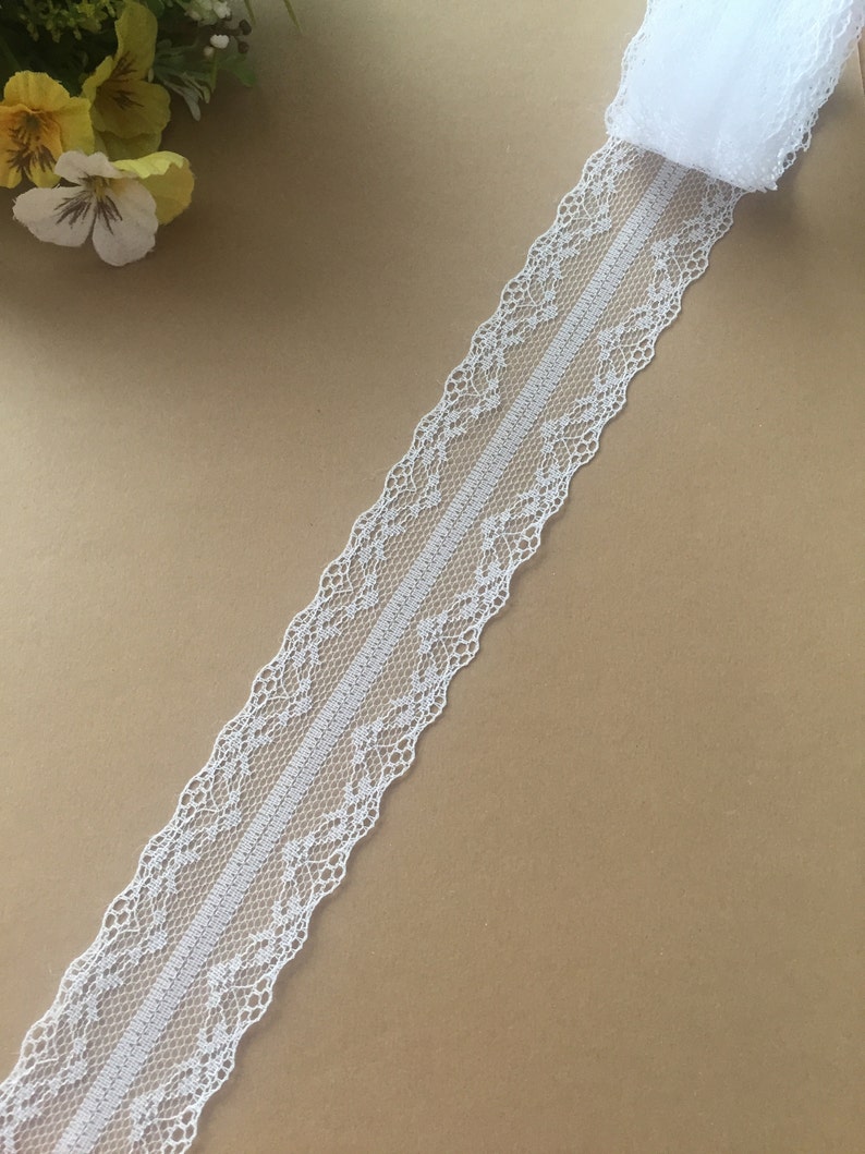 Lace ribbon white image 1