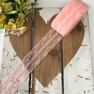 lace ribbon lace ribbon salmon