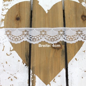 Lace ribbon 4 cm lace ribbon white