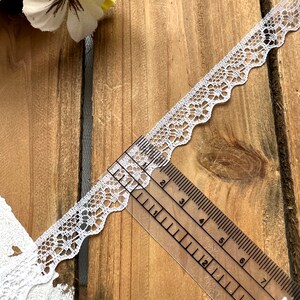 Lace ribbon tulle lace lace border white 14 mm image 2