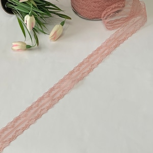 Spitzenband Spitzen Band Spitzenborte 4cm coral