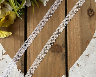 Lace ribbon tulle lace lace border lace ribbon white ivory 11 mm