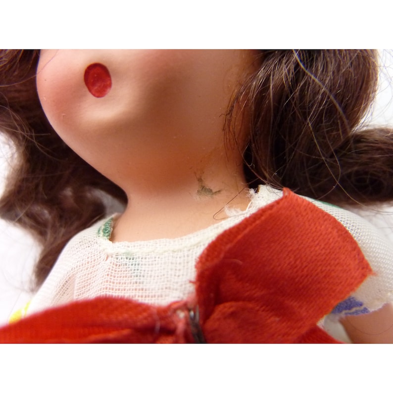 Vintage Composition Princess Anna Doll Orange Hair Green Dress bild 4