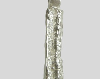 950 Silver Chinese Dim Sum Youtiao Ja Gwai Pendant Foodie Charm 27mm