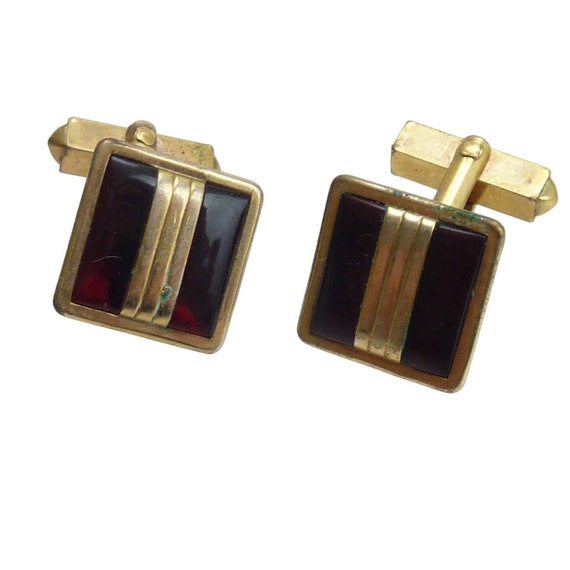 Splendid Vintage Handcrafted Gold Plated Faux Pearl Swank Cufflinks | Peter's Vaults