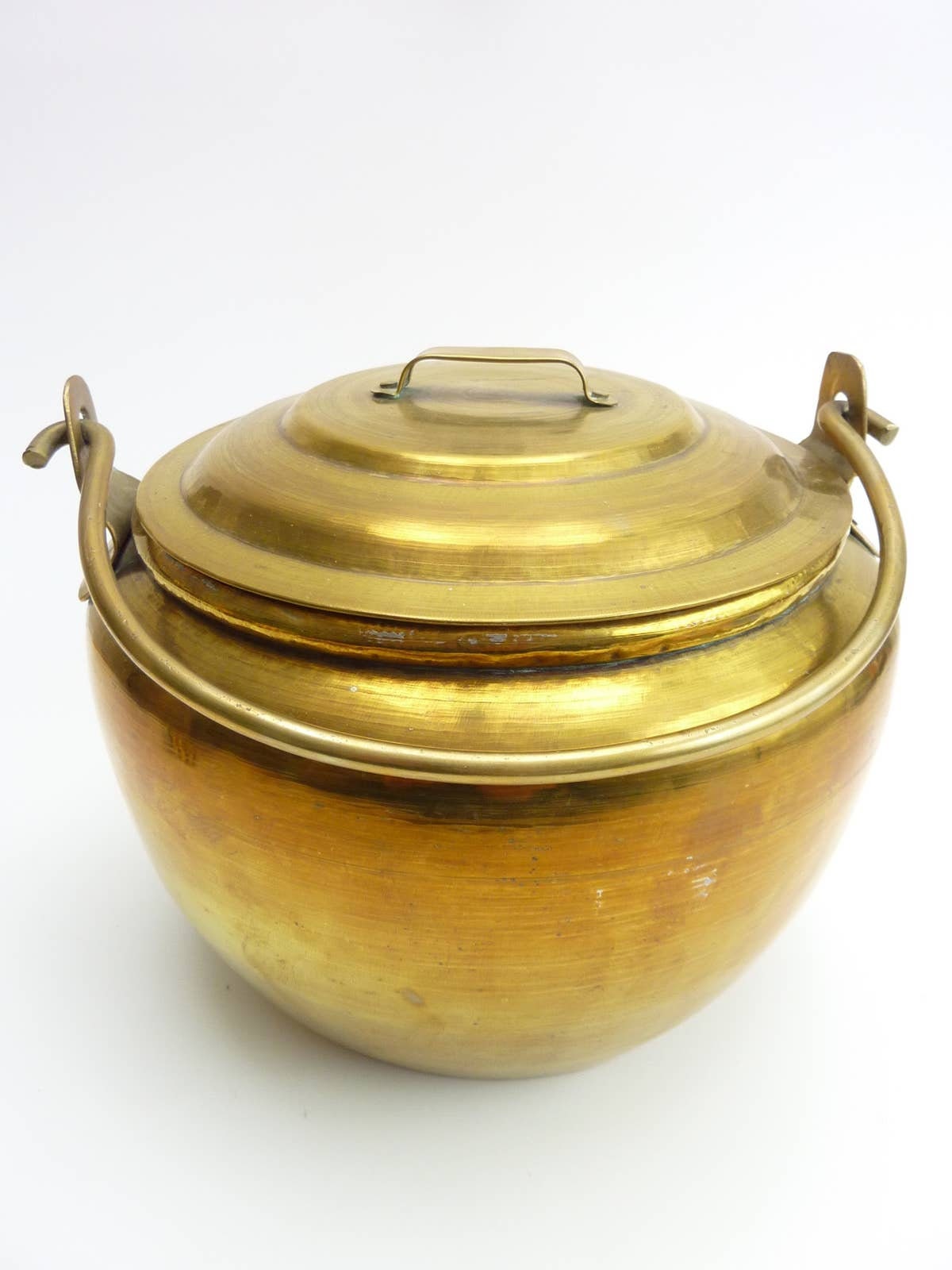  Kitchen Expert Brass Handi/Sipri/Cookware Pot For Indian  Cooking 3 Liters,Golden,Medium: Home & Kitchen