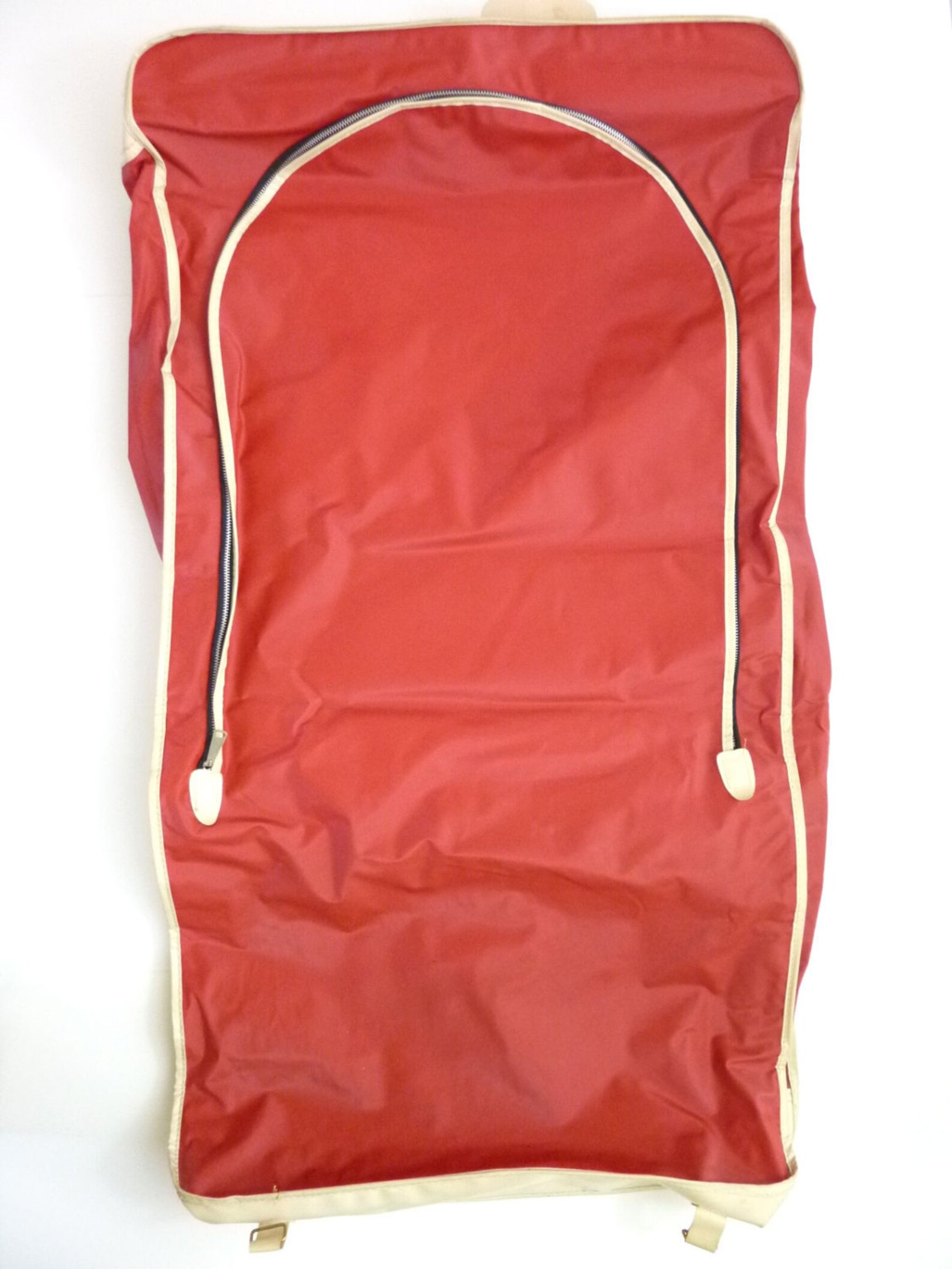 Vintage Red Plastic Garment Bag Bifold Luggage Etsy