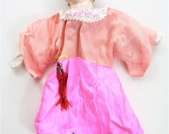 Vintage Folk Lore Puppet Doll Chinese Asian Opera Theater