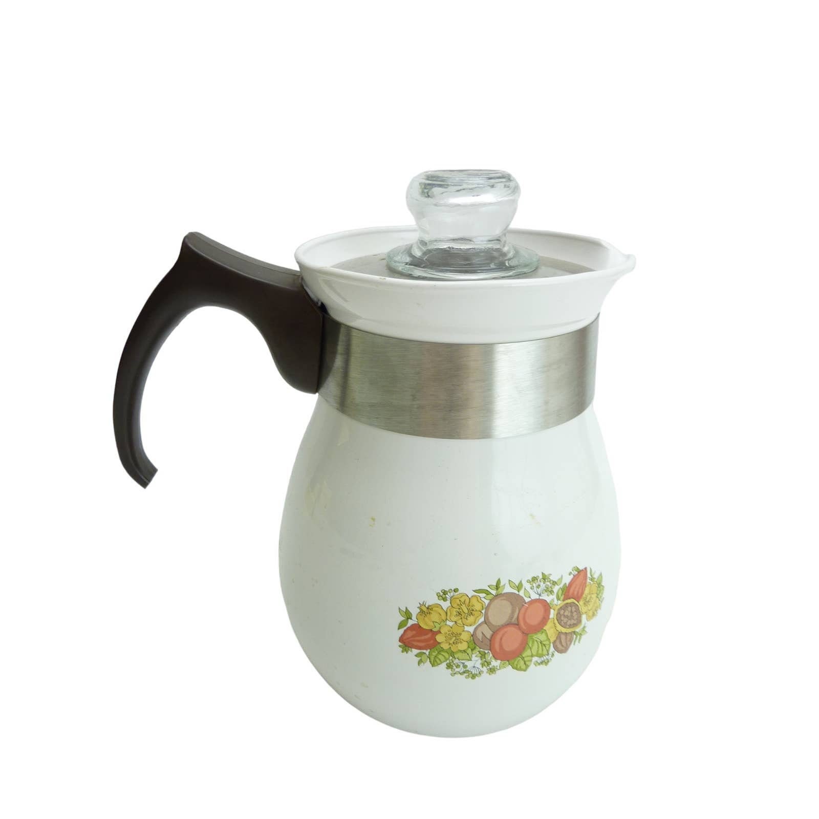 CorningWare 411: Camping with Corningware - 4 cup Stove Top Percolator  (P-124)