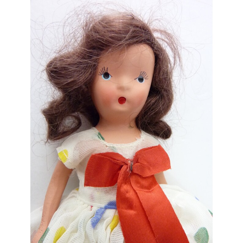Vintage Composition Princess Anna Doll Orange Hair Green Dress bild 2