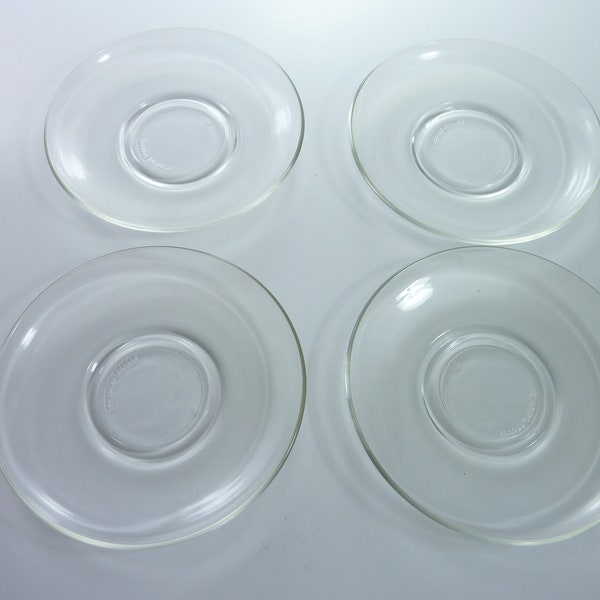Lot Arcoroc France - 1 Saladier + 2 Assiettes Creuses - Noir Octogonal - Verre Pyrex