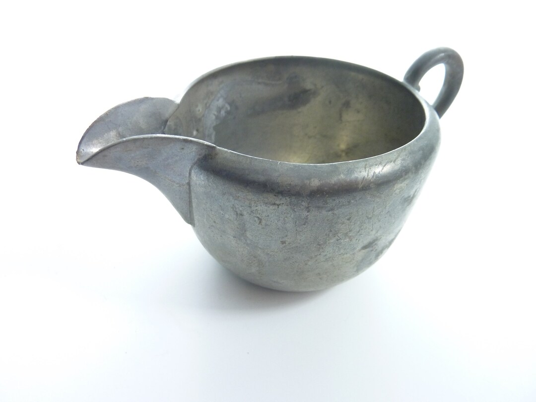 Vintage Pewter Tavern Creamer Metal Made in USA Etsy