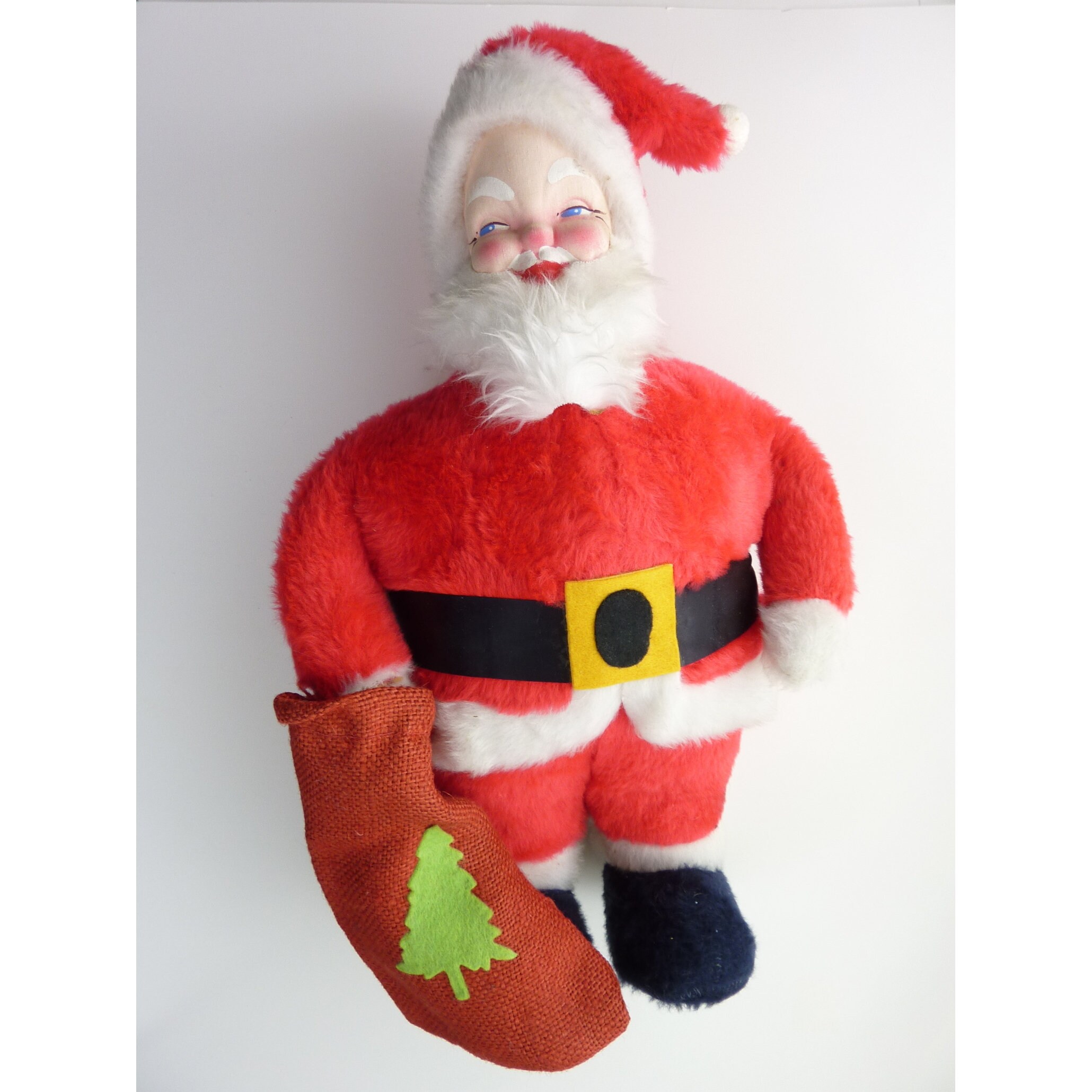Vintage Santa Claus Christmas Plush Doll Fabric Face 19 | Etsy