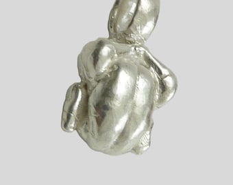 Fine Silver 950 Mini Rotisserie Chicken Pendant Quirky Foodie Gift