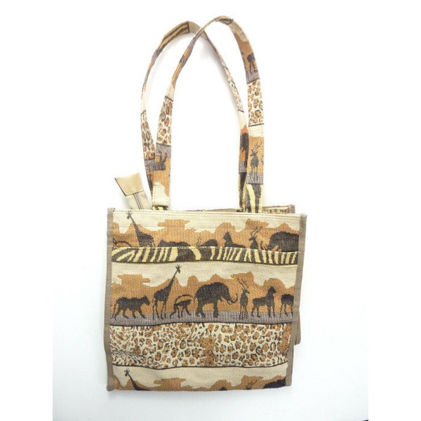 Vintage Safari Book Magazine Bag Purse