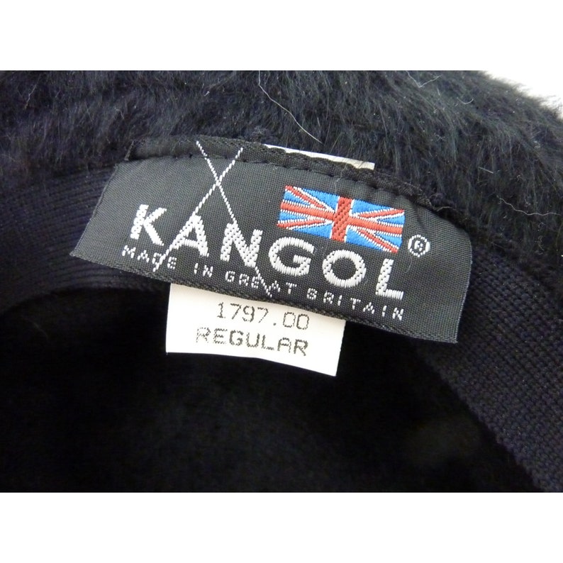 Vtg Authentic Black KANGOL Furgora Charlene Bucket Hat EUC Size Regular