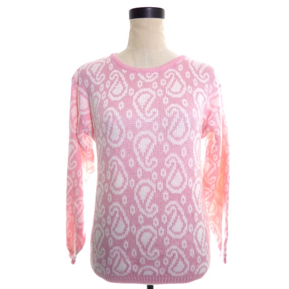 Womens Hunter's Glen M Pink Vintage 80's Paisley … - image 1