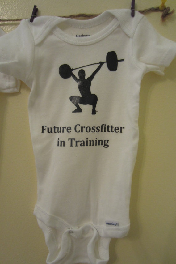Baby Onesie Crossfit Onesie Baby Workout Workout onesie for Etsy