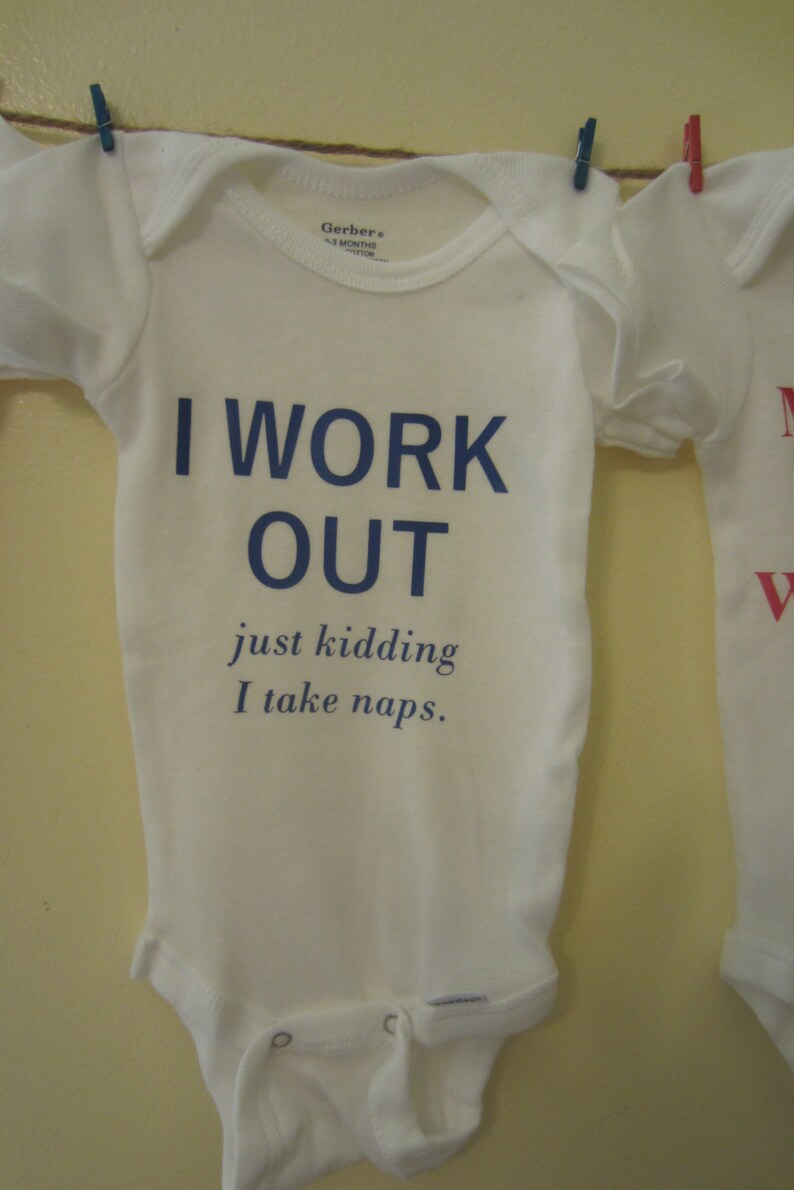Baby Onesie Crossfit Onesie Baby Workout Workout onesie for Etsy