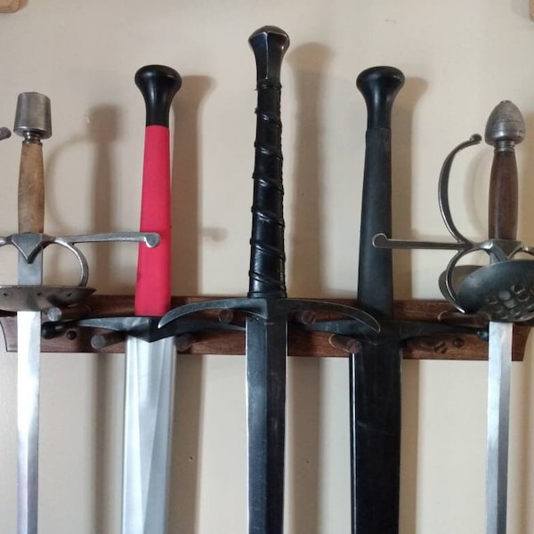 Compact Vertical Sword Rack