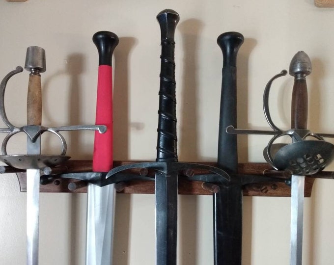 Compact Vertical Sword Rack