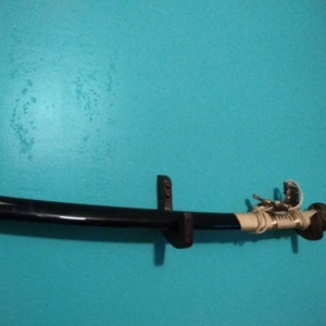 Set of Two Wooden Wall Hooks Sword Display Hooks image 2