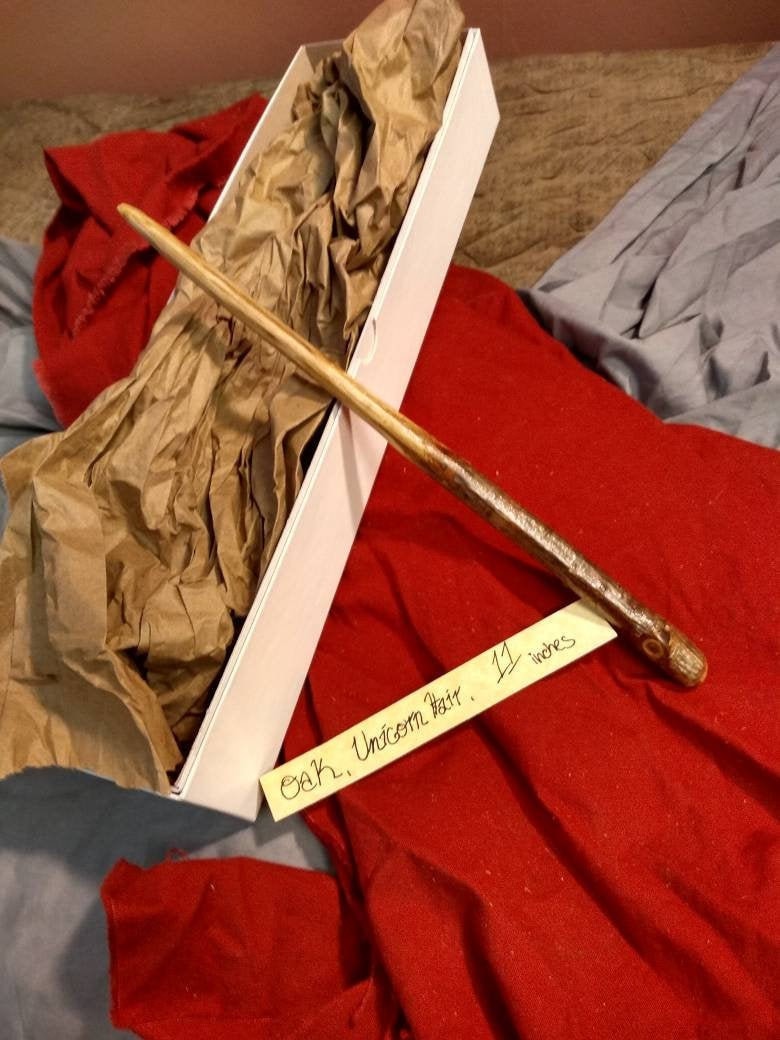 Oak Magic Wand, Unicorn Hair Core, 349