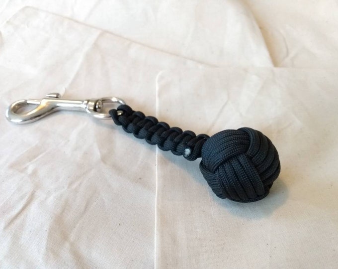 Steel Core Monkey Fist Keychain