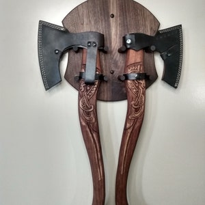 Pair of Axes Wall Display - Etsy