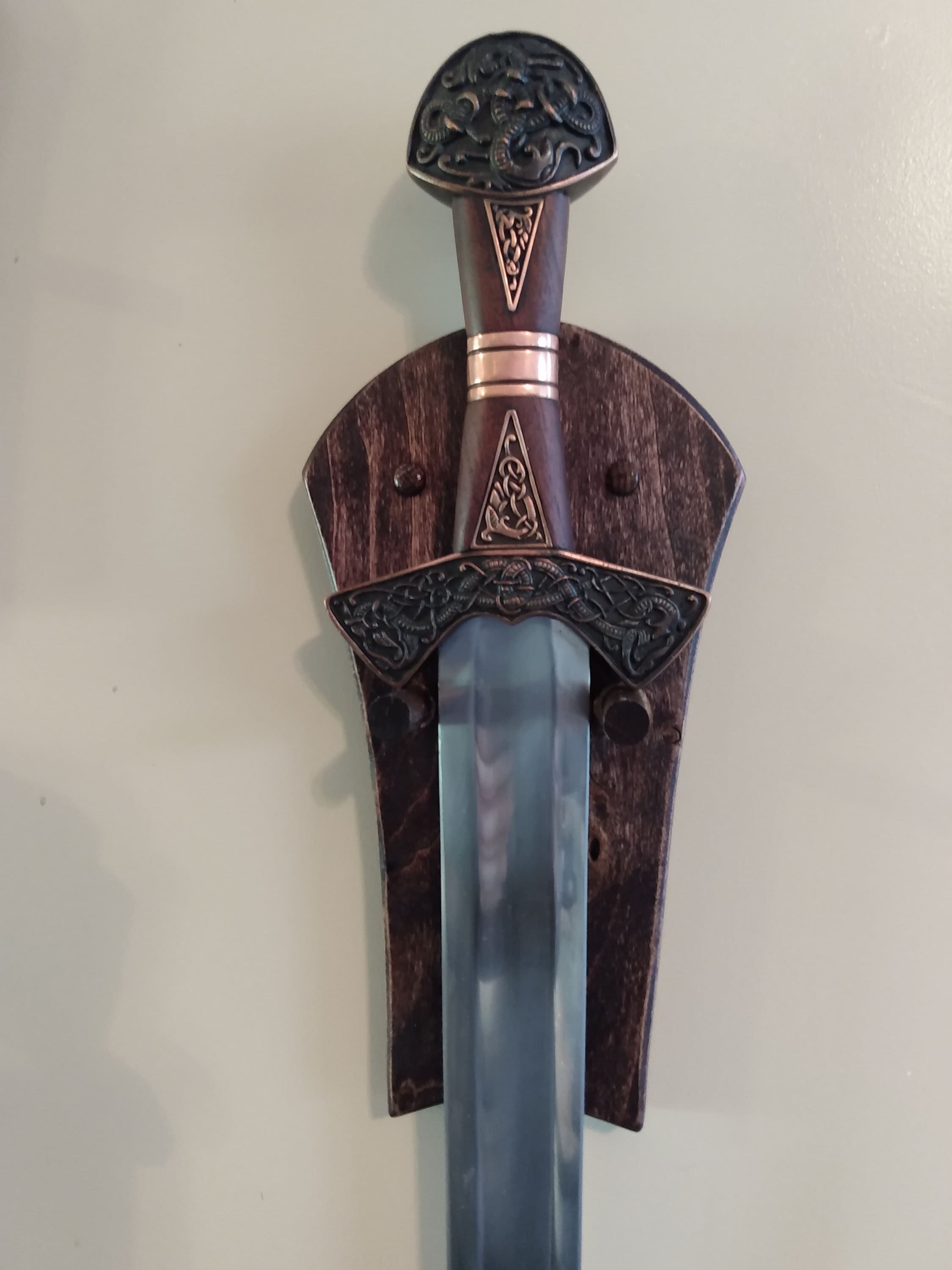Vertical Sword Wall Display