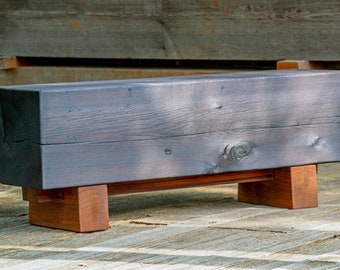 outdoor shou sugi ban bench coffee table modern rustic