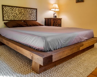 Wood Bed Frame Rustic Reclaimed Salvaged Timber Full Queen King Wood Bed Frame Rustic Reclaimed Salvaged Timber Full Queen King