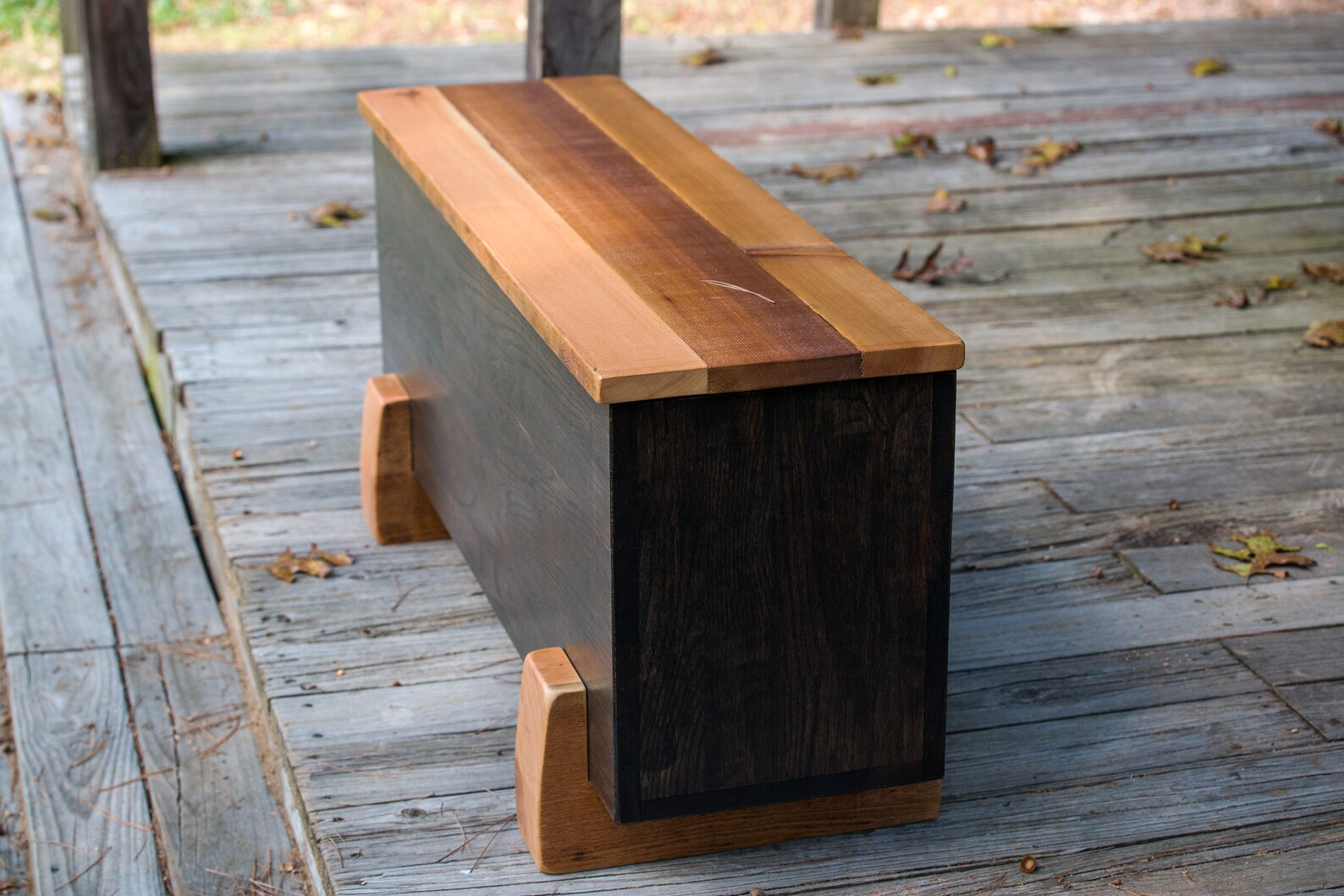 Wood Trunk Storage Bench Etsy