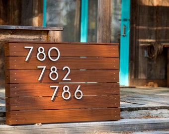 house number sign business restaurant sign