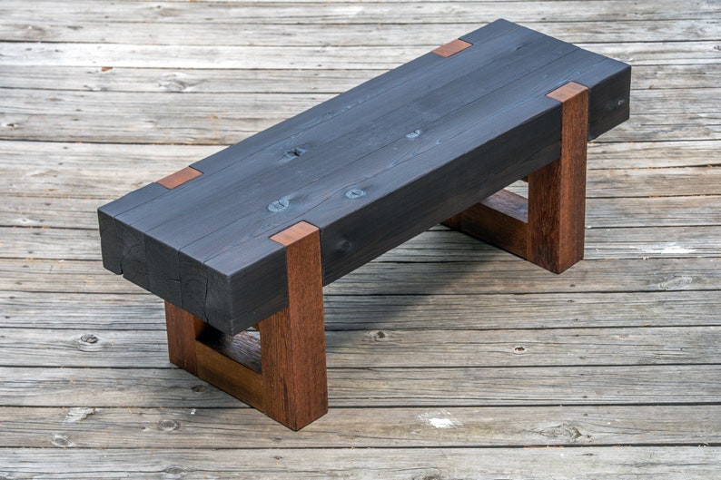 handmade wood bench outdoor cedar patio coffee table image 7