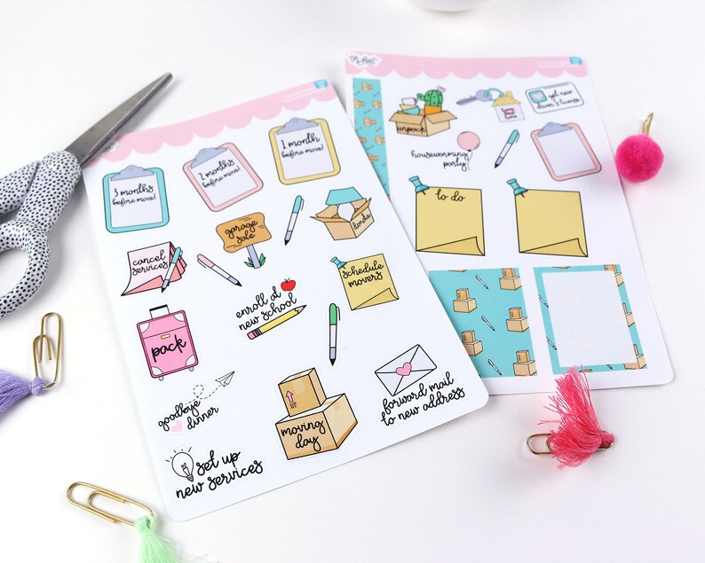 Moving Planner Stickers  New Home  House Move image 3