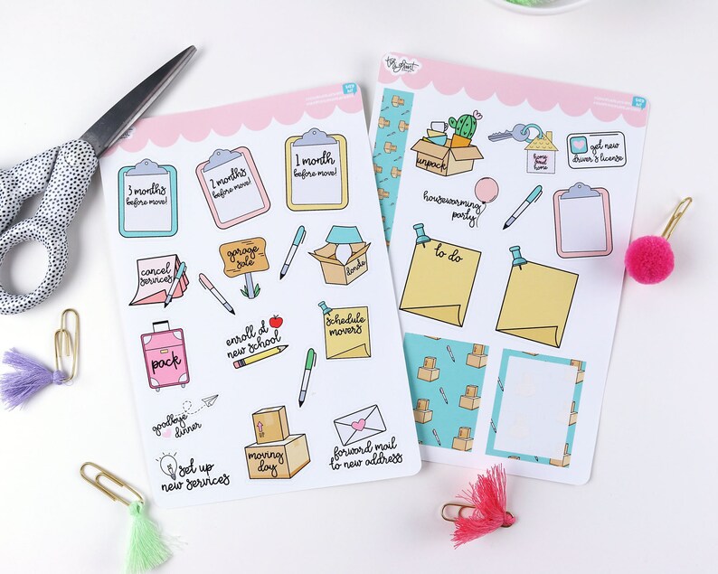 Moving Planner Stickers  New Home  House Move image 2