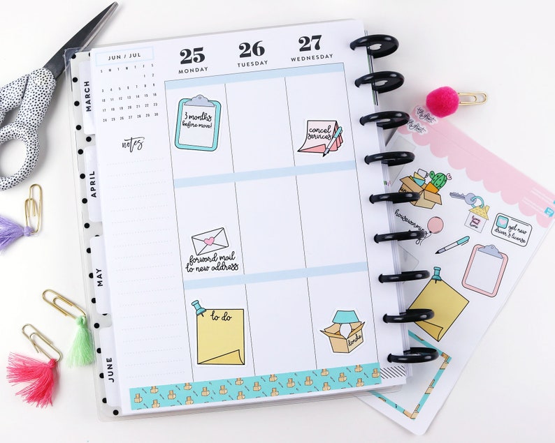 Moving Planner Stickers  New Home  House Move image 4
