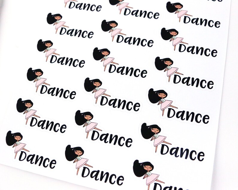 Dance Class Planner Stickers Etsy