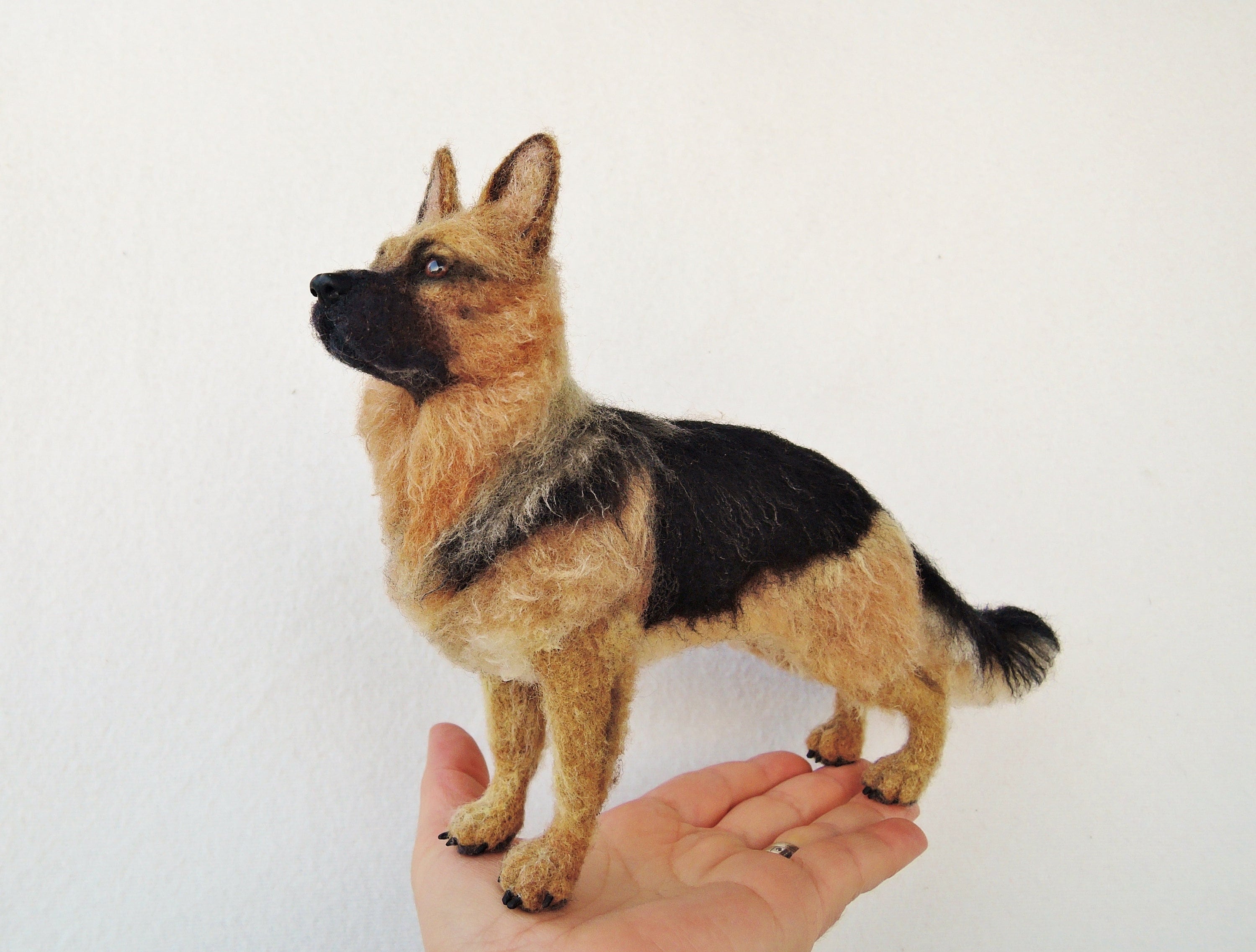 Needle Felted Wolf German Shepherd Dog Sculpture Dog Etsy