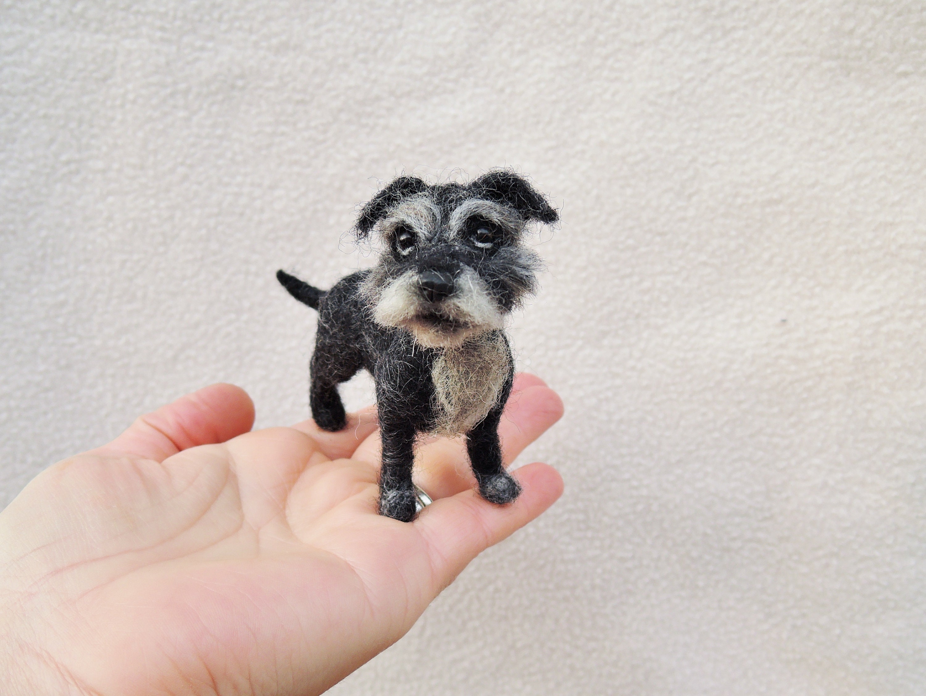 Needle Felted Dog Fox Terrier Dog Sculpture Dog - Etsy