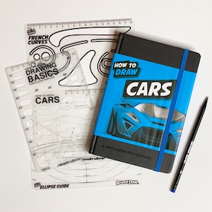 How to Draw CARS Sketchbook + Stencils