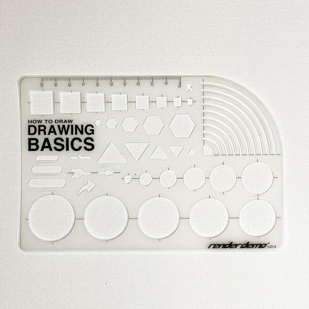 How to Draw DRAWING BASICS Sketchbook + 5 Stencils - Etsy